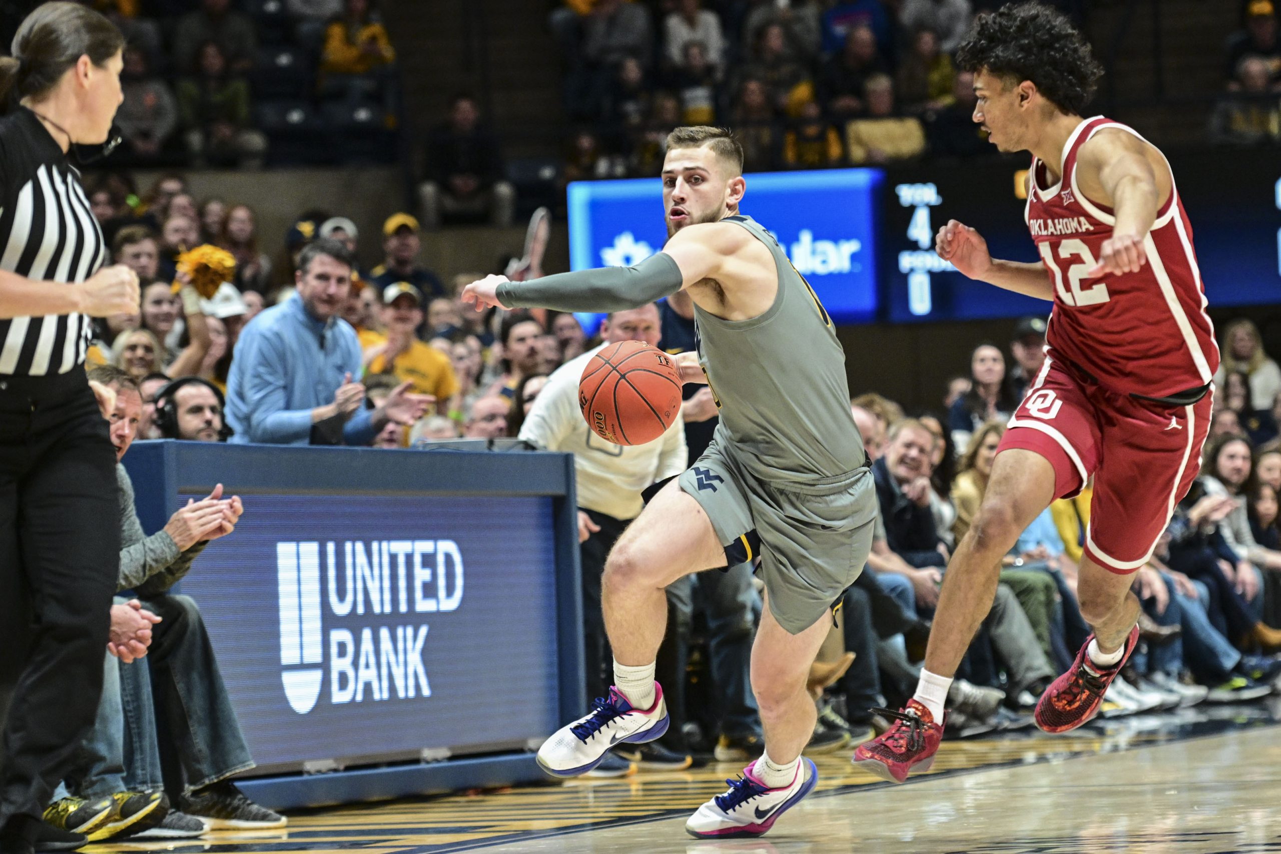 Stevenson’s sharp shooting pushes the Mountaineers past Oklahoma